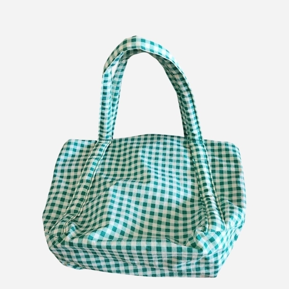 BAGGU Green Gingham Tote - Picture 2 of 2